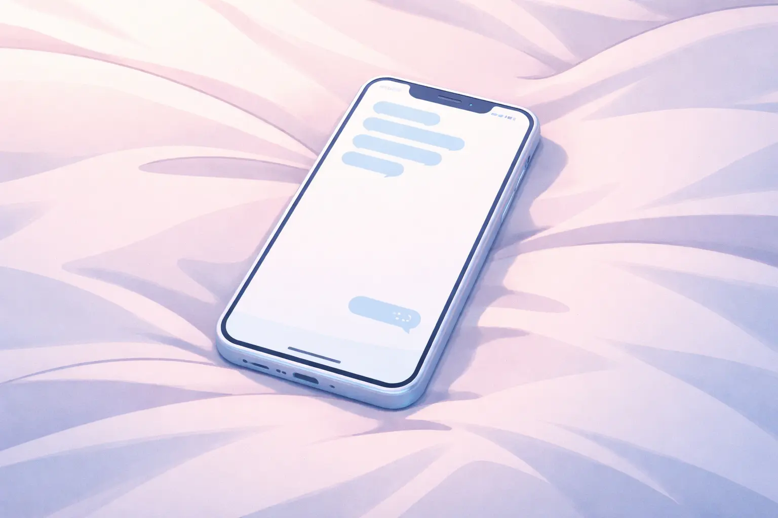 Symbolic illustration representing a boyfriend texting less frequently in a relationship
