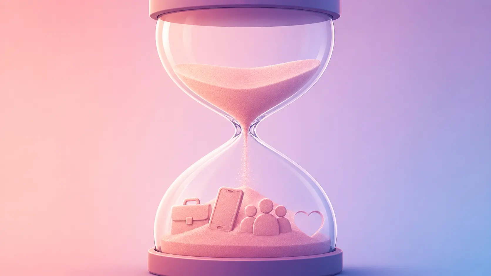 Symbolic illustration representing a partner who no longer makes time for the relationship