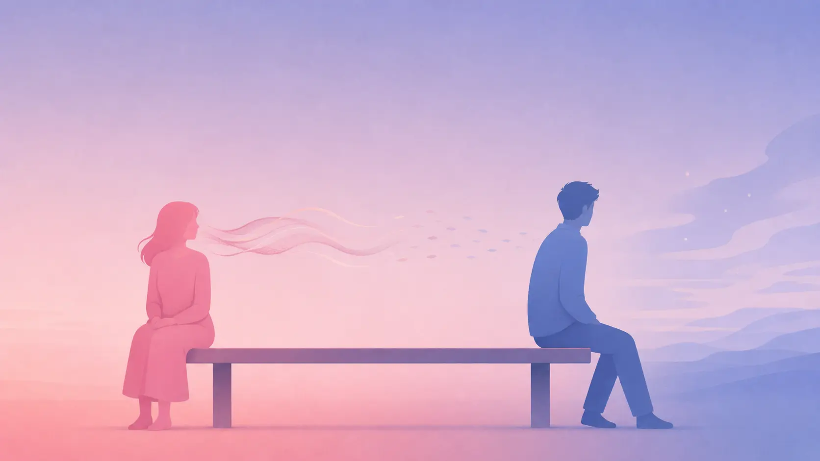 Symbolic illustration representing the quiet feeling of losing someone you love